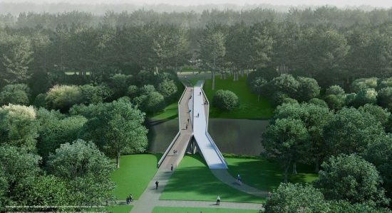 Projektas tilto per Nerį Vilniuje